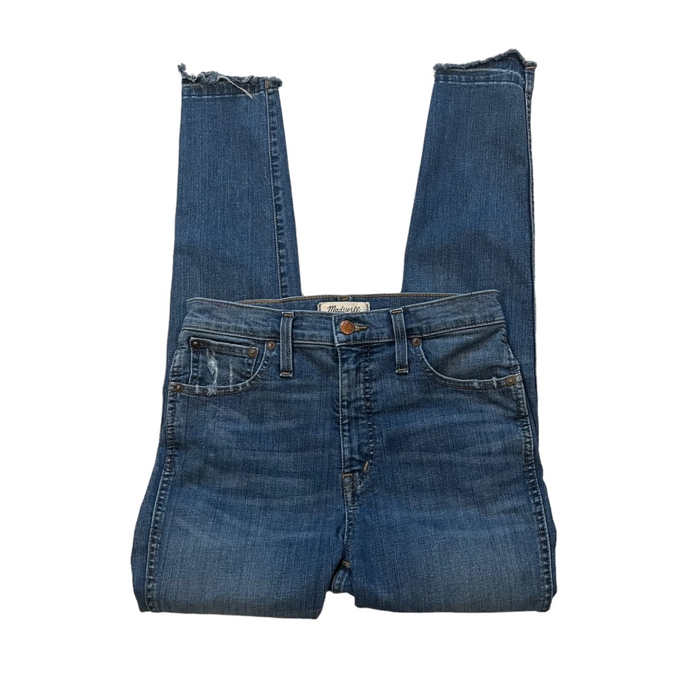 Madewell 10" High-Rise Skinny Jeans: Drop Step-Hem Edition, Sz 28 - Picture 9 of 15